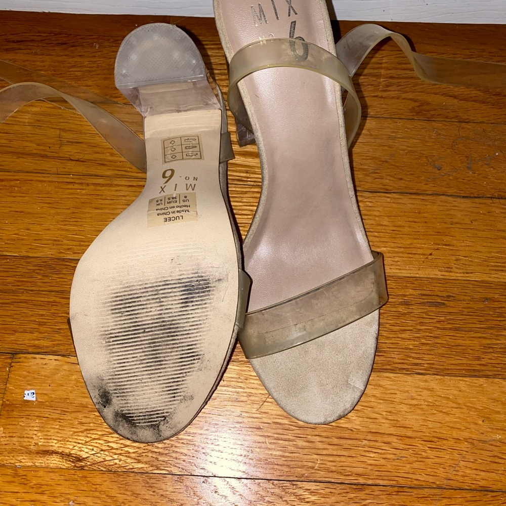 Mix No. 6 Lucee clear sandals - Picture 3 of 4